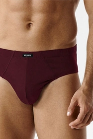 Atlantic 6SMP-001 6-pack Majtki slipy, burgund/czarny/khaki/brąz/grafit/czarny