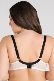 Gorsenia K840 Black-White Biustonosz miękki, biały