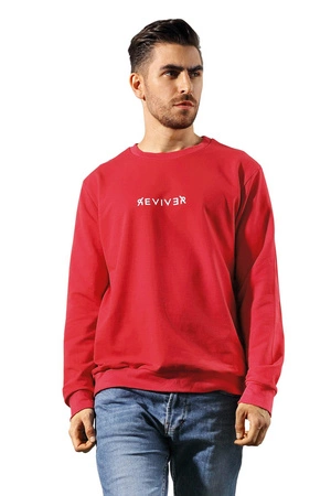 Reviver F5605 Bluza nierozpinana, czerwony