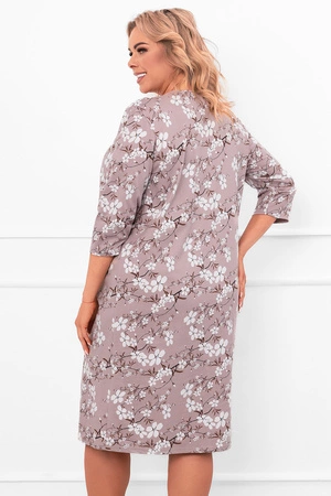 Italian Fashion Oszima r.3/4 Nocna koszula, druk/wrzos