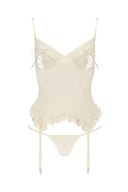 Avanua Bianca corset Gorset sexy, ecru