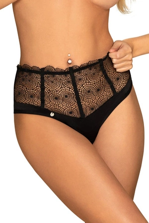 Obsessive Sharlotte panties Majtki figi, czarny
