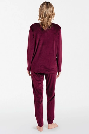 Italian Fashion Akara dł.r. dł.sp. Dres homewear, bordo