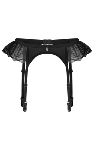 Obsessive Stelisa garter belt Pas do pończoch niski, czarny