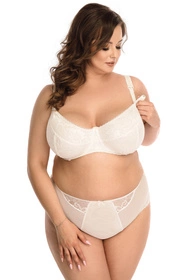 Nessa Mamma Lace N02 Majtki wysokie figi, ecru