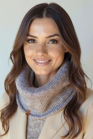 Vivisence 7115 Szalik lub apaszka komin, szary