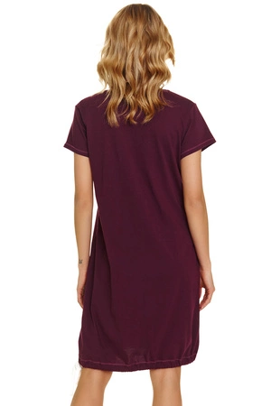 Doctor Nap TCB.9504 Nocna koszula, burgundy