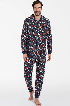 Italian Fashion Rojas dł.r. dł.sp. Kombinezon długi, druk/granat