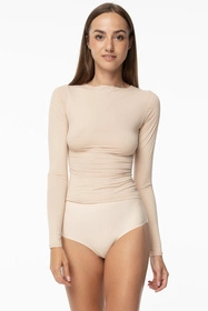 Julimex Simple Longsleeve Koszulka z długim rękawem, beżowy