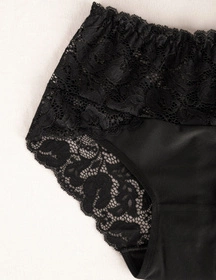 Wol-Bar Teri 3-pak Majtki figi, czarny