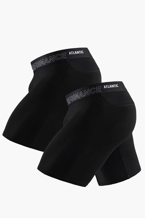 Atlantic 2MH-1181 2-pack Majtki bokserki, czarny