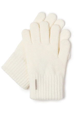 Vivisence 7202 Rękawiczki dzianinowe, biały