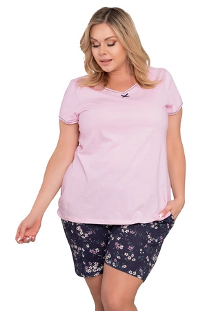 Italian Fashion Celestina kr.r. kr.sp. Nocna piżama, róż/druk