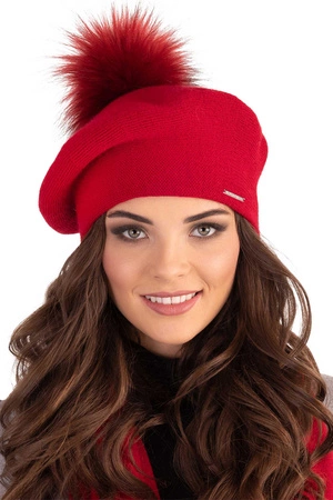 Vivisence 7035 Nakrycie głowy beret, czerwony
