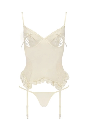Avanua Bianca corset Gorset sexy, ecru