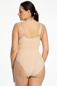 Julimex 419 Seamless Body Open Bust Body wyszczuplające, beżowy