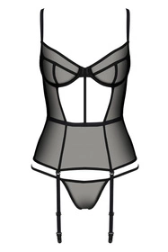 Passion Varella corset Gorset sexy, black