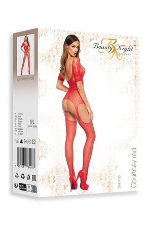 Beauty Night Courtney BN6733 Body bodystocking, red