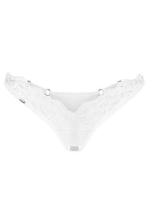 Obsessive Arrowel crotchless thong Majtki stringi otwarte, white