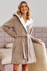 Doctor Nap SWW.7181 Nocna szlafrok, beige