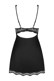 Obsessive Luvae babydoll Nocna komplet koszulka + stringi, czarny