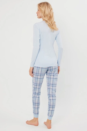 Italian Fashion Katrin dł.r. dł.sp. Nocna piżama, niebieski/druk