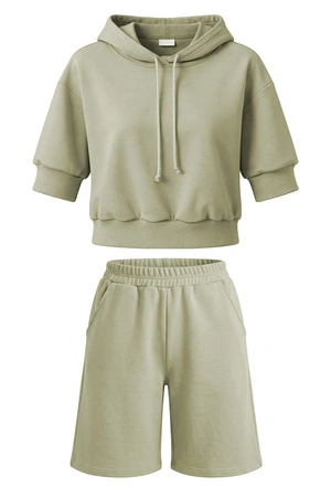 Vivisence 9210kmpl Komplet szorty + bluza, oliwkowy