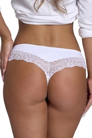 Wol-Bar Sirtaka Majtki szorto-stringi, biały