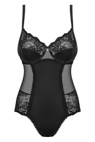 Obsessive Amallie teddy Body sexy, czarny