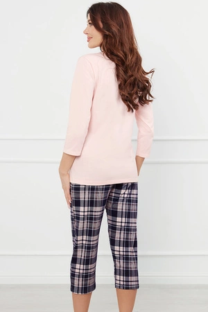 Italian Fashion Dona r.3/4 sp.3/4 Nocna piżama, łosoś/druk