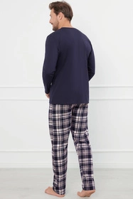 Italian Fashion Edwin dł.r. dł.sp. Nocna piżama, granat/druk