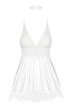 Beauty Night Eve chemise BN6548 Nocna komplet koszulka + stringi, white