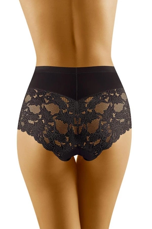 Wol-Bar Slimea 3-pak Majtki wysokie figi, czarny