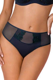 Vena VF-474 Majtki wysokie figi, granat-zielony