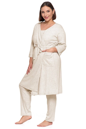 Moraj PDSZ4300-002 Nocna szlafrok, beige melange