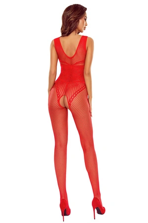 Passion BS120 Body bodystocking, red