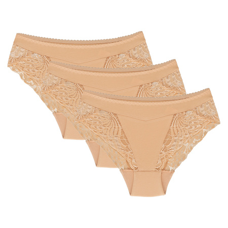 Wol-Bar Eco-Zo 3-pak Majtki figi, be�owy