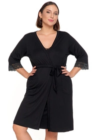 Moraj PDSZ4100-004 Nocna szlafrok, black