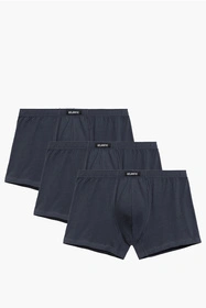Atlantic 3BMH-007 3-pack Majtki bokserki, grafitowy