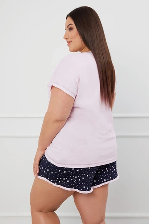 Italian Fashion Libra kr.r. kr.sp. Nocna piżama, róż/druk