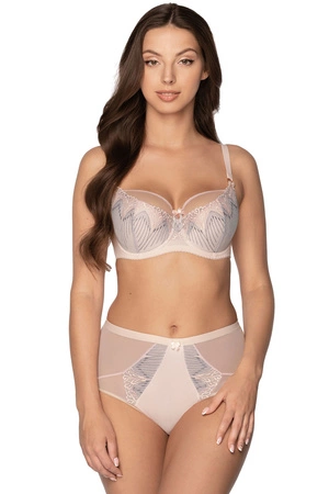 Gaia 1186 Margherita Biustonosz półusztywniany, szaro-różowy