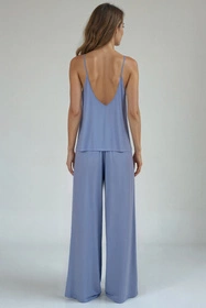 Vivisence 2046 Nocna komplet top + spodnie, błękitny