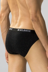 Atlantic 3MP-174 3-pack Majtki slipy, czarny/czarny/czarny