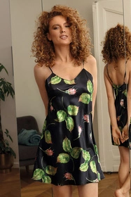 Dkaren DK-HK-008 Nocna koszulka, czarny