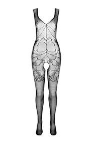 Passion ECO BS012 Body bodystocking, black
