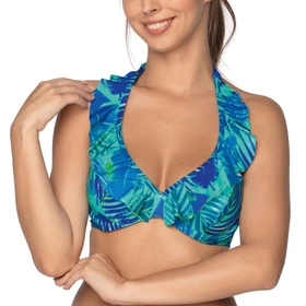 Gaia 023S Malaita Kostium kąpielowy biustonosz miękki, niebieski