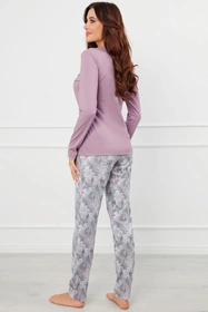 Italian Fashion Ibena dł.r. dł.sp. Nocna piżama, wrzos/druk