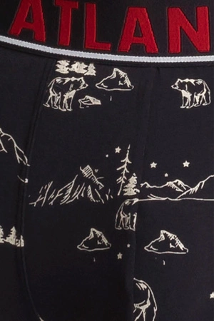 Atlantic 2GMH-015 Majtki szorty, granatowy