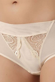 Nessa Abbi II N02 Majtki wysokie figi, beżowy