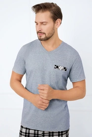 Italian Fashion Klark kr.r. kr.sp. Nocna piżama, melanż/druk